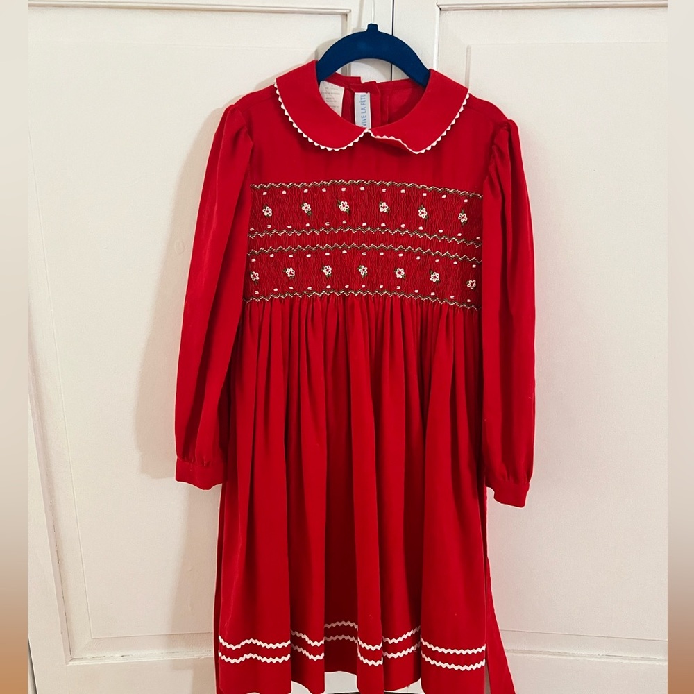 Corduroy smocked dress size 4